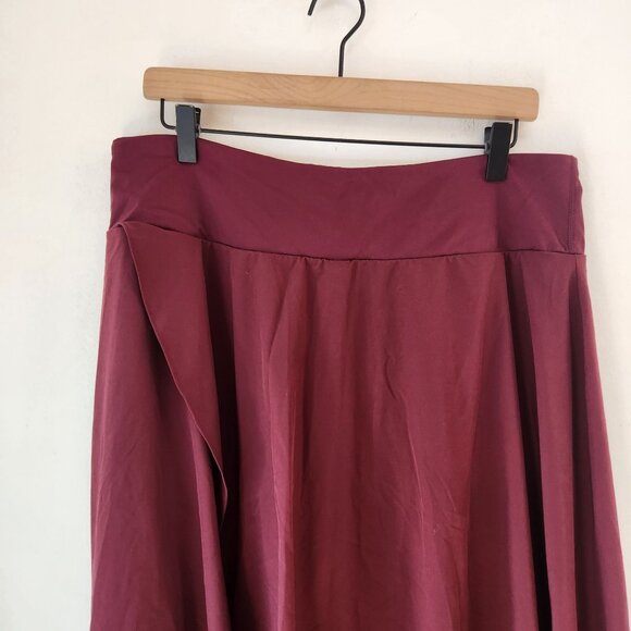 Halara Breezefull High Waisted High Low Ruffle Skirt 2-in-1 Casual Women's XL - Picture 4 of 7